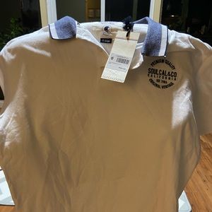 SouCal and Co Collections white polo new with Tags XL